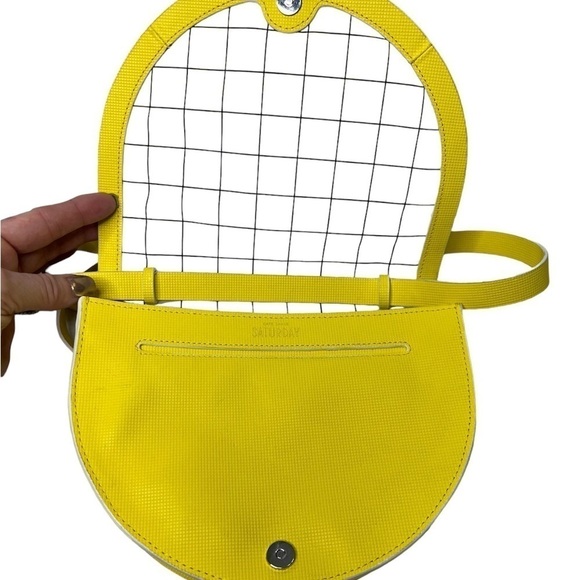 Kate Spade Saturday Half Circle Bag in Windowpane Leather - Picture 4 of 6